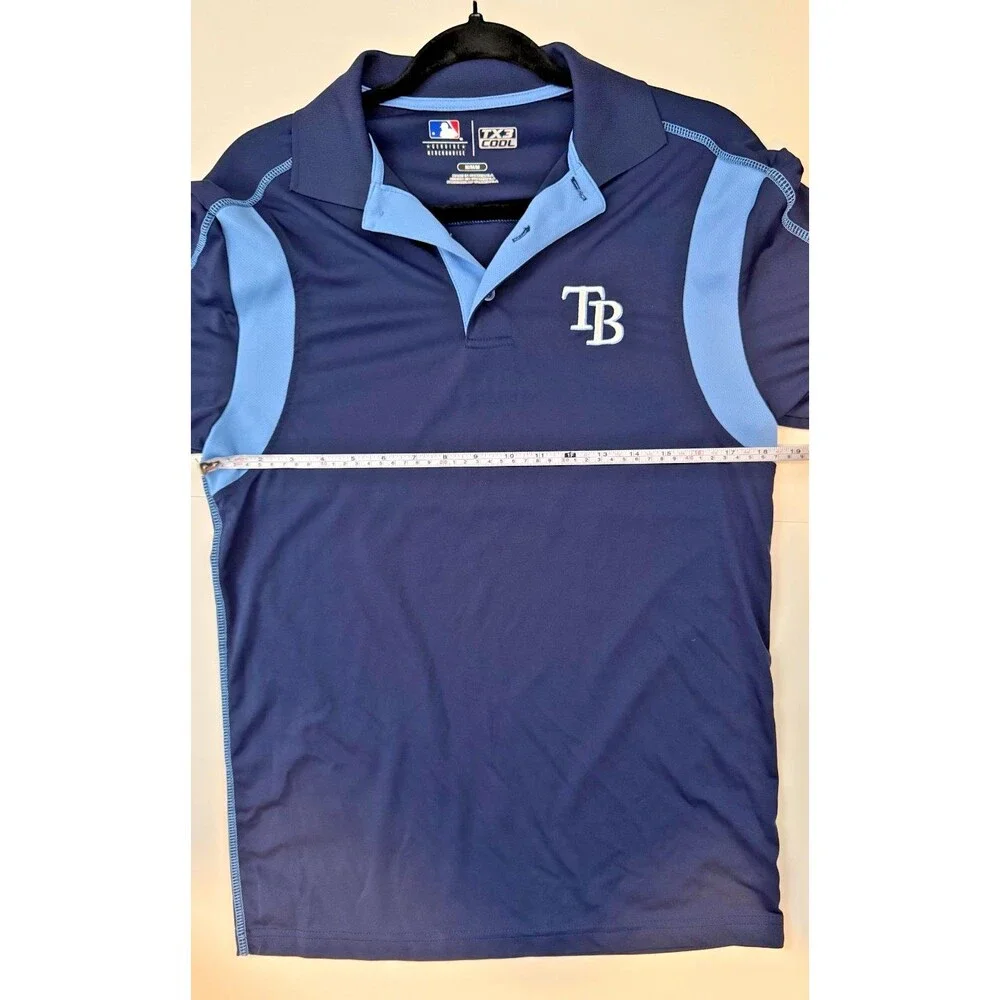 MLB Genuine Merchandise Tampa Bay Rays Polo (TX3 Cool) Size Medium